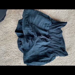 Black maternity shorts